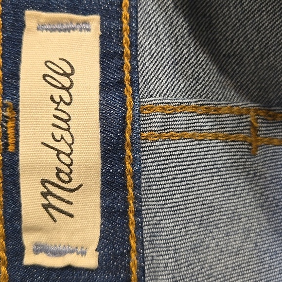 Madewell Cali Demi-Boot Jeans in Preston Wash: Raw-Hem Edition NWOT - Picture 10 of 14